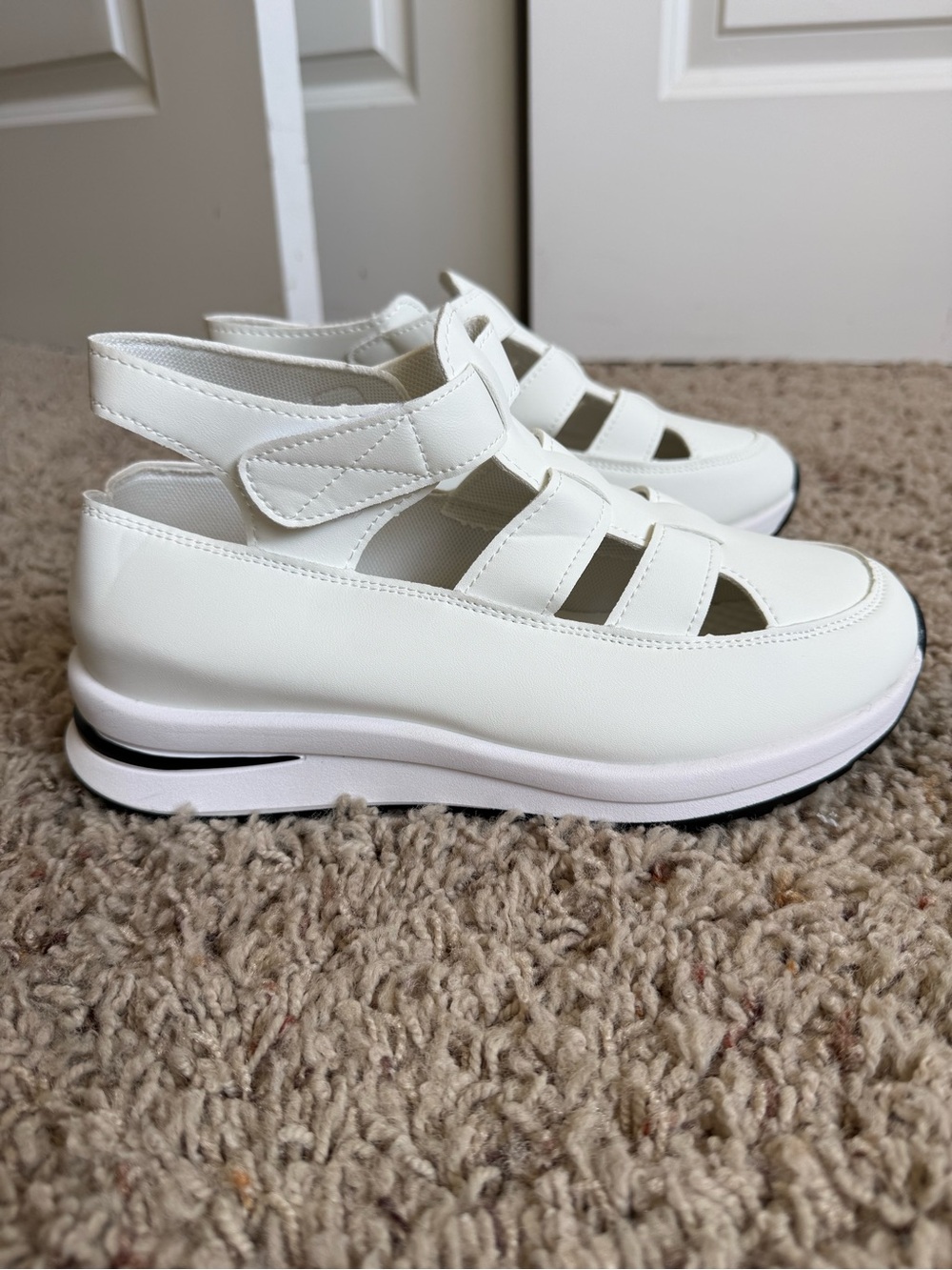 White Mary Jane Sandal Sneakers